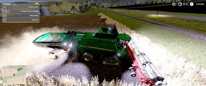 Do kombajnów zbożowych możesz przyłączyć naczepki przeładowujące, by znieść konieczność opróżniania ich z użyciem innych pojazdów - Farming Simulator 19: Zboża - uprawa, porady - Farming Simulator 19 - poradnik do gry