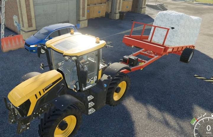 Przyczepy te same ładują i rozładowują bele bawełny - Farming Simulator 19: Bawełna - uprawa, porady - Farming Simulator 19 - poradnik do gry