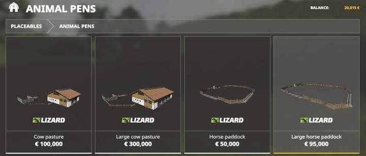 Przed rozpoczęciem każdej hodowli samodzielnie musisz zakupić miejsce, gdzie będziesz je przetrzymywać - Farming Simulator 19: Zwierzęta hodowlane - zagrody, sprzątanie, pojenie - Farming Simulator 19 - poradnik do gry