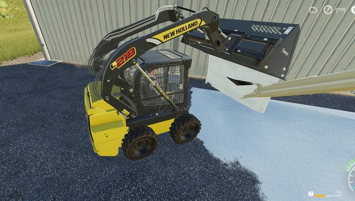 Swoje narzędzia musisz załadować z użyciem łopaty, jeśli rozsypałeś surowce na ziemię - Farming Simulator 19: Zbiorniki maszyn - jak napełniać? - Farming Simulator 19 - poradnik do gry