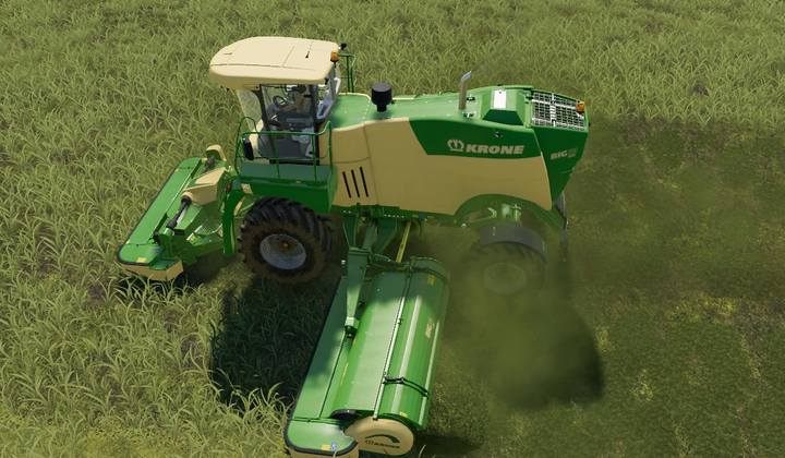 Samojezdna kosiarka KRONE BiG M 450 - Farming Simulator 19: Trawa, siano i kiszonka - poprawa jakości plonów - Farming Simulator 19 - poradnik do gry