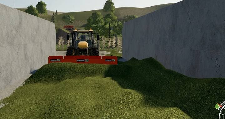 Możesz użyć Lemieszów, by równomiernie rozłożyć kiszonkę w pryzmie - Farming Simulator 19: Trawa, siano i kiszonka - poprawa jakości plonów - Farming Simulator 19 - poradnik do gry