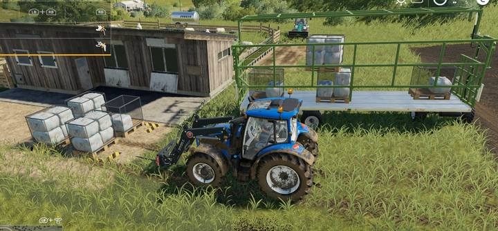 Musisz własnoręcznie zładować palety z wełną, by przewieźć je do punktu skupu - Farming Simulator 19: Owce - hodowla - Farming Simulator 19 - poradnik do gry