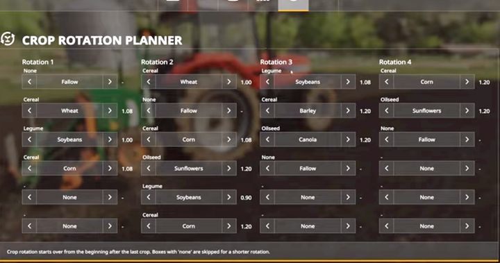Do prawidłowego zarządzania płodozmianem, z pomocą przychodzi nam narzędzie zwane Crop Rotation Planner, dostępne w menu modu - Farming Simulator 19: Seasons 19 - Płodozmian - Farming Simulator 19 - poradnik do gry