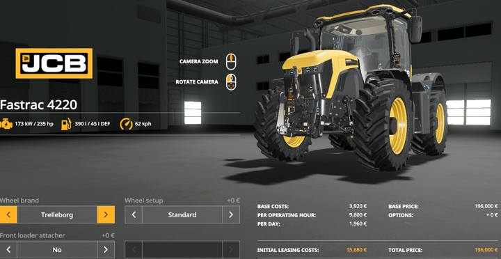 JCB Fastrac 4220 - Farming Simulator 19: Ciągniki i ciężarówki - Farming Simulator 19 - poradnik do gry