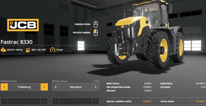 JCB Fastrac 8330 - Farming Simulator 19: Ciągniki i ciężarówki - Farming Simulator 19 - poradnik do gry