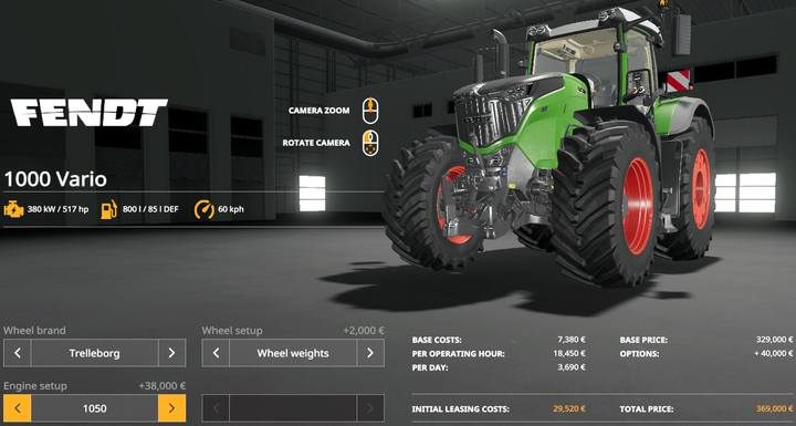 Fendt 1000 Vario - Farming Simulator 19: Ciągniki i ciężarówki - Farming Simulator 19 - poradnik do gry