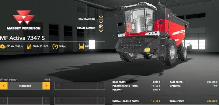 Massey Ferguson MF Activa 7374S - Farming Simulator 19: Kombajny i hedery - Farming Simulator 19 - poradnik do gry