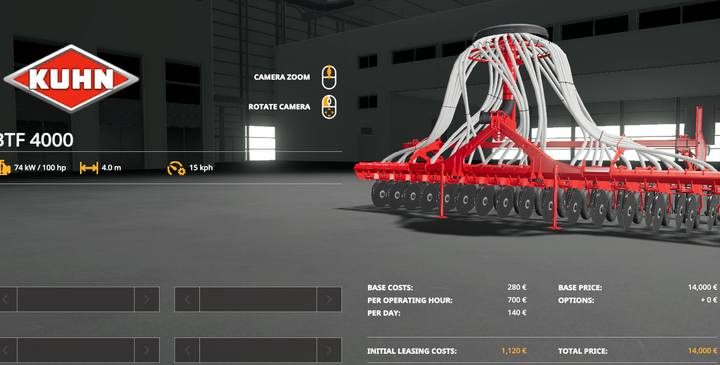 KUHN BTF 4000 - Farming Simulator 19: Maszyny do obróbki pola - Farming Simulator 19 - poradnik do gry