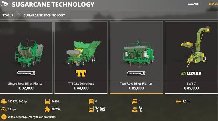 Sadzarki do trzciny cukrowej - Farming Simulator 19: Maszyny do obróbki pola - Farming Simulator 19 - poradnik do gry