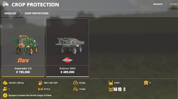 Poajzdy: ochrona roślin - Farming Simulator 19: Maszyny do obróbki pola - Farming Simulator 19 - poradnik do gry