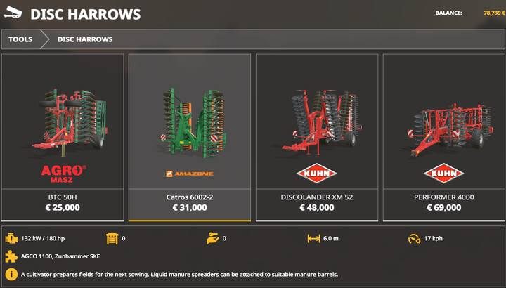 Amazone Catros 6002-2 - Farming Simulator 19: Maszyny do obróbki pola - Farming Simulator 19 - poradnik do gry
