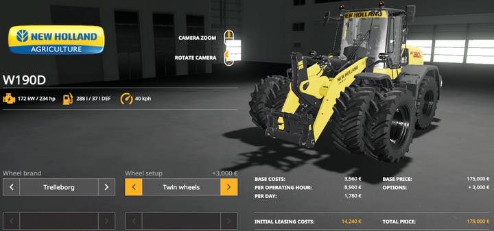 New Holland W190D - Farming Simulator 19: Ładowacze - Farming Simulator 19 - poradnik do gry