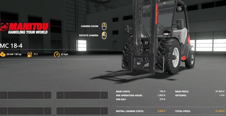 Manitou MC 18-4 - Farming Simulator 19: Ładowacze - Farming Simulator 19 - poradnik do gry