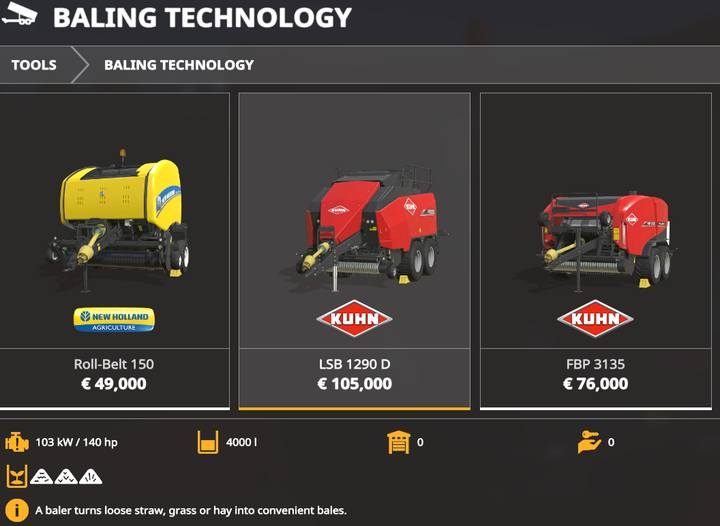 Prasy do bel - Farming Simulator 19: Technologia beli, prasy - Farming Simulator 19 - poradnik do gry