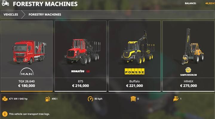 Pojazdu przemysłu drzewnego - Farming Simulator 19: Narzędzia do obróbki drewna - Farming Simulator 19 - poradnik do gry