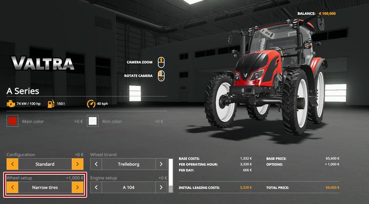 Warto zaopatrzyć jeden ciągnik w wąskie koła, by uniknąć niszczenia roślinek podczas odchwaszczania ich i nawożenia w późniejszych fazach rozrostu - Farming Simulator 19: Porady na start - Farming Simulator 19 - poradnik do gry