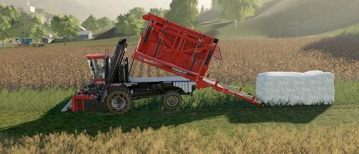 Zbiór bawełny potrafi być całkiem satysfakcjonujący... - Farming Simulator 19: Łańcuchy produkcyjne - mapa produkcji - Farming Simulator 19 - poradnik do gry