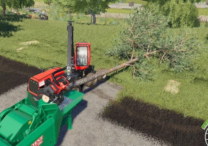 Zrębki możesz przewozić w niemal dowolnej przyczepie - Farming Simulator 19: Obróbka drzew - ścinka, pnie, sprzedaż - Farming Simulator 19 - poradnik do gry