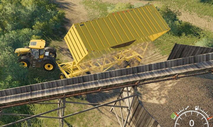 Aby sprzedać zrębki udaj się do punktu skupu, którym w tym przypadku jest tartak - Farming Simulator 19: Topole - jak sadzić, ścinka, opłacalność - Farming Simulator 19 - poradnik do gry