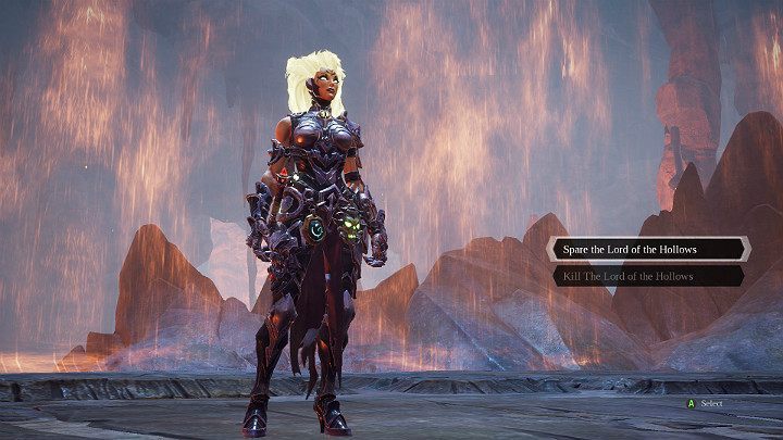 Po powrocie do Władcy Podziemi już po zakończonym spotkaniu z Abraxisem możesz zdecydować się na zamordowanie Władcy lub na oszczędzenie go - Darksiders 3 - poradnik do gry