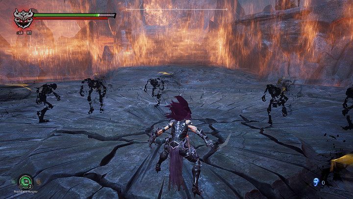 Zaraz po pokonaniu Gniewu i obejrzeniu krótkiej cut-scenki, wylądujesz w Komnacie Władcy Podziemi, gdzie od razu zostaniesz poddany testowi - Esencje w grze Darksiders 3 - Darksiders 3 - poradnik do gry