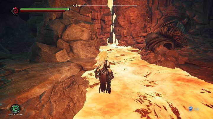 Zanim jednak weźmiesz się za rozwiązywanie łamigłówki, zbierz odłamek, który znajduje się we wnęce - Esencje w grze Darksiders 3 - Darksiders 3 - poradnik do gry