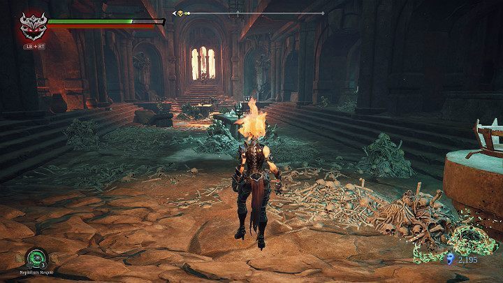 Wąski tunel zaprowadzi Cię do obszernej Sali z kilkoma przeciwnikami - Esencje w grze Darksiders 3 - Darksiders 3 - poradnik do gry