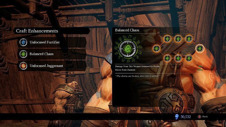 Aby ulepszyć udoskonalenie do broni musisz udać się do Kuźni Stwórcy i porozmawiać z jej straznikiem - Ulepszanie broni i udoskonalenia w grze Darksiders 3 - Darksiders 3 - poradnik do gry