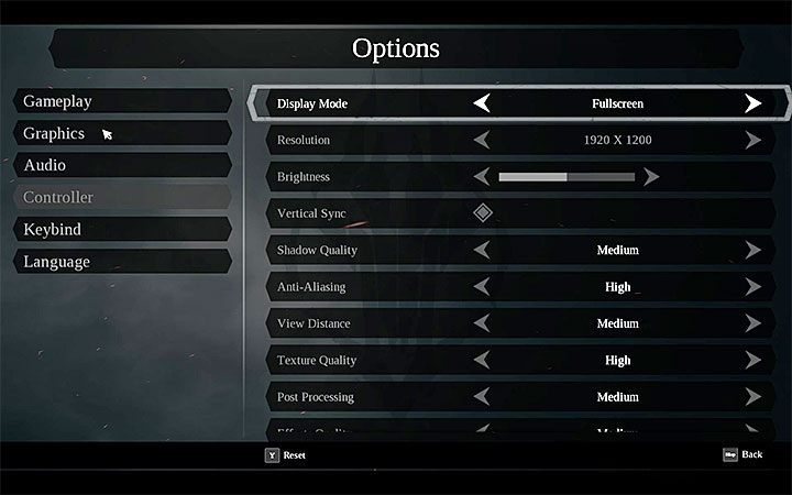 Jeśli grasz w wersję na komputery osobiste, to możesz zmienić ustawienia graficzne - Wymagania sprzętowe gry Darksiders 3 - Darksiders 3 - poradnik do gry