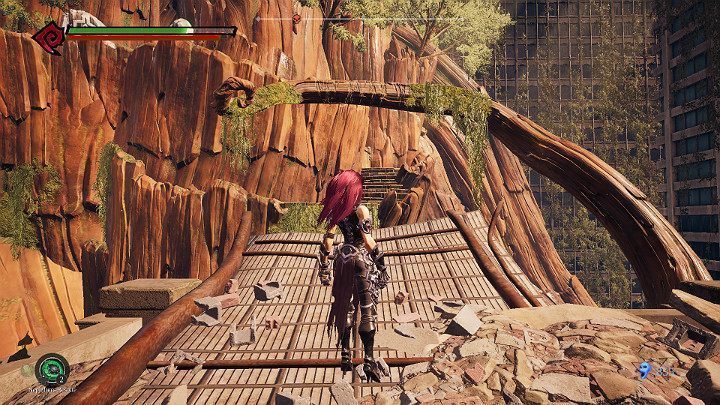 Wróć na główną ścieżkę i przeskocz na drugi koniec rozpadliny - Schronienie | Solucja do gry Darksiders 3 - Darksiders 3 - poradnik do gry