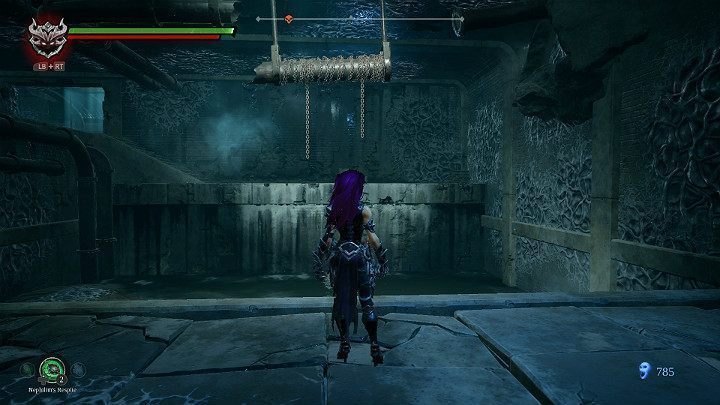 Po pokonaniu przeciwników wskocz ponownie na podwyższenie i przeskocz na drugą stronę kanału - Zaświaty | Solucja do gry Darksiders 3 - Darksiders 3 - poradnik do gry