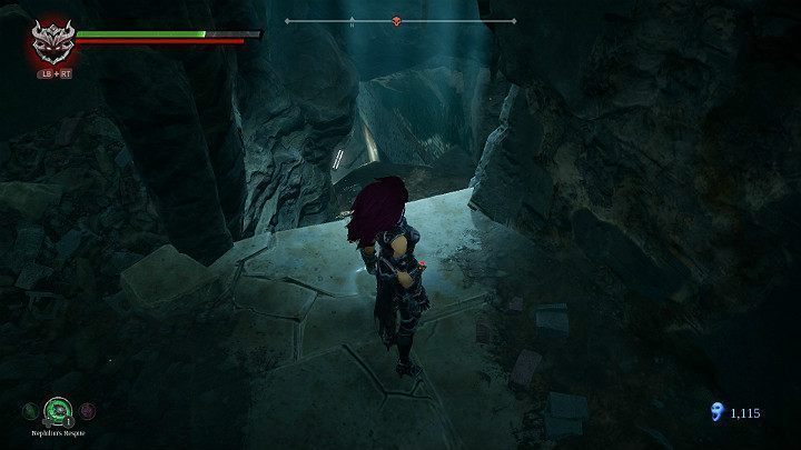 Idąc dalej napotkasz kamienne statuy z podobizną węża - rozbij je, aby otrzymać jeden odłamek - Zaświaty | Solucja do gry Darksiders 3 - Darksiders 3 - poradnik do gry