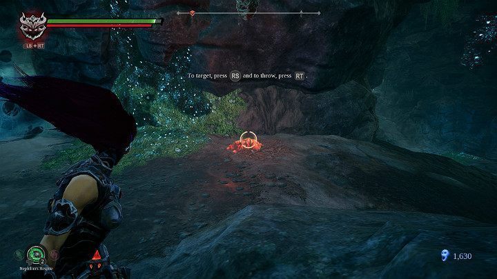 Rzuć żukiem w pobliże palącej się substancji i poczekaj chwilę, aż się nią zainteresuje - Zaświaty | Solucja do gry Darksiders 3 - Darksiders 3 - poradnik do gry