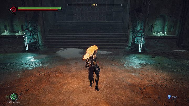 Tym sposobem uzupełniłeś schemat i obydwa posągi posiadają miecz - Esencje cz. 2 - Katakumby | Solucja do gry Darksiders 3 - Darksiders 3 - poradnik do gry