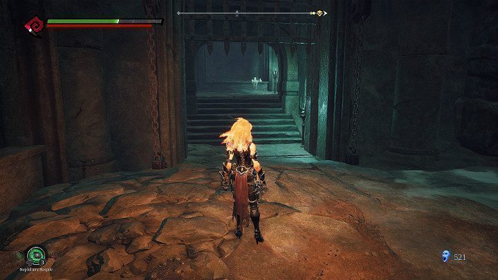 Wejdź do korytarza, który znajduje się z prawej strony od wejścia do komnaty - Esencje cz. 2 - Katakumby | Solucja do gry Darksiders 3 - Darksiders 3 - poradnik do gry