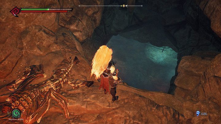 Zbierz odłamek i zeskocz na dół - Esencje cz. 2 - Katakumby | Solucja do gry Darksiders 3 - Darksiders 3 - poradnik do gry