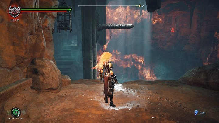 W następnej kolejności wejdź na górny poziom - Esencje cz. 2 - Katakumby | Solucja do gry Darksiders 3 - Darksiders 3 - poradnik do gry