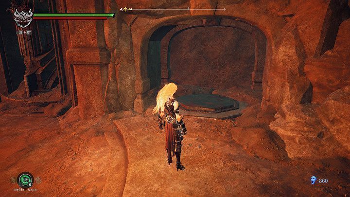 W niszy z prawej strony odkryjesz przycisk - Esencje cz. 2 - Katakumby | Solucja do gry Darksiders 3 - Darksiders 3 - poradnik do gry