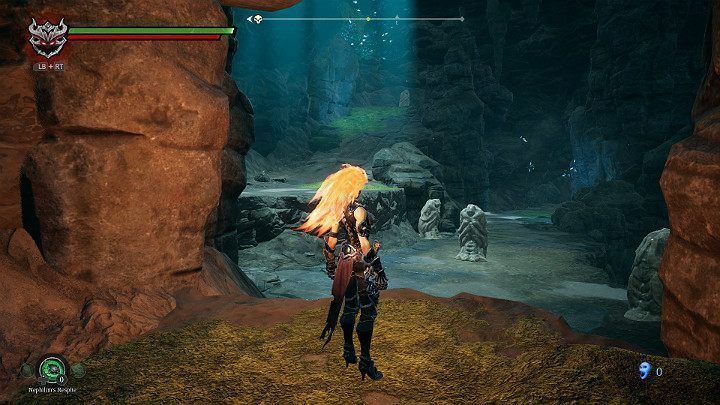 Wróć do rozwidlenia w małej jaskini i rusz korytarzem w górę - Zaświaty cz.2 | Solucja do gry Darksiders 3 - Darksiders 3 - poradnik do gry