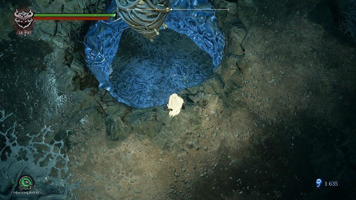 Podejdź do dużej dziury w podłodze i zeskocz piętro niżej - Zaświaty cz.2 | Solucja do gry Darksiders 3 - Darksiders 3 - poradnik do gry