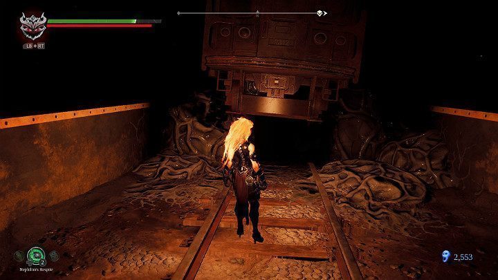 Następnie podejdź do wagonu i wczołgaj się w wąskie przejście tuż nad torami - Zaświaty cz.2 | Solucja do gry Darksiders 3 - Darksiders 3 - poradnik do gry