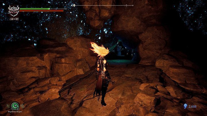 Wejdź do kolejnego wąskiego tunelu i idź do przodu - Zaświaty cz.2 | Solucja do gry Darksiders 3 - Darksiders 3 - poradnik do gry