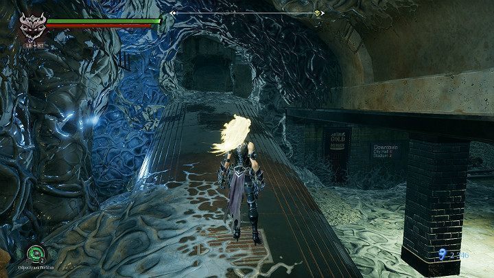 Wskocz na wagon z lewej strony i przejdź po jego dachu - Zaświaty cz.2 | Solucja do gry Darksiders 3 - Darksiders 3 - poradnik do gry