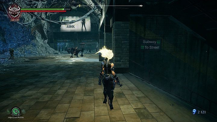 Po wyjściu z jaskini idź cały czas prosto i schodami do góry - Zaświaty cz.2 | Solucja do gry Darksiders 3 - Darksiders 3 - poradnik do gry