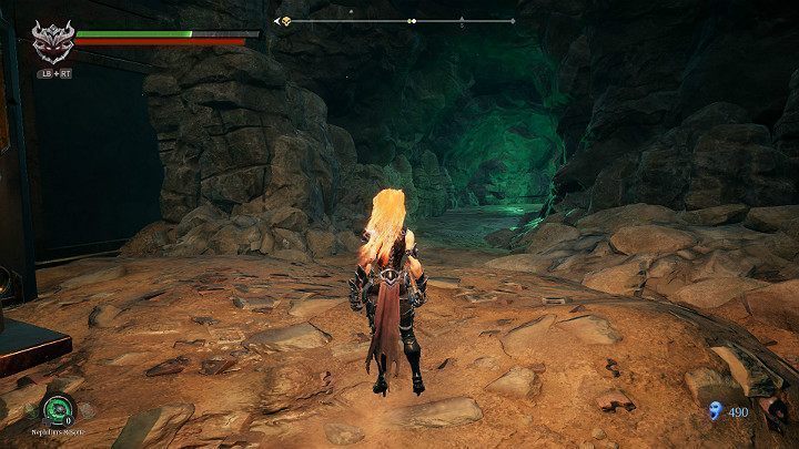 Po wygranej walce wybierz przejście z prawej strony, zaraz za schodami - Boss - Chciwość | Solucja do gry Darksiders 3 - Darksiders 3 - poradnik do gry