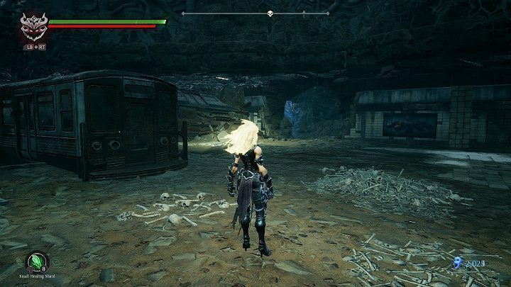 Po walce pozbieraj wszystkie przedmioty i przejdź przez otwór w ścianie - Boss- Lenistwo | Solucja do gry Darksiders 3 - Darksiders 3 - poradnik do gry