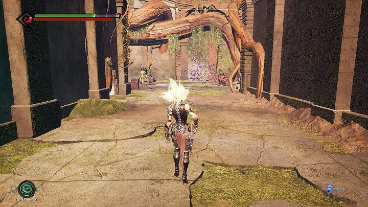 Przed Tobą 2 biesiadujących pomniejszych przeciwników i jeden gargulec - Schronienie cz.2 | Solucja do gry Darksiders 3 - Darksiders 3 - poradnik do gry