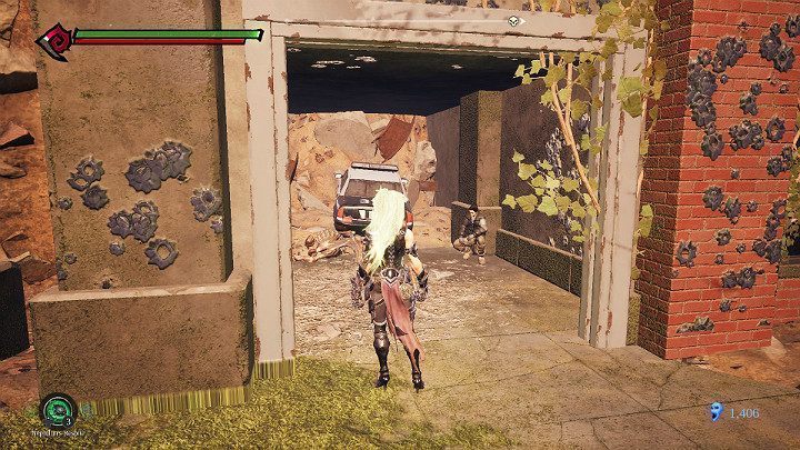 W środku znajdziesz kolejnego człowieka do uratowania i jeden artefakt - Schronienie cz.2 | Solucja do gry Darksiders 3 - Darksiders 3 - poradnik do gry