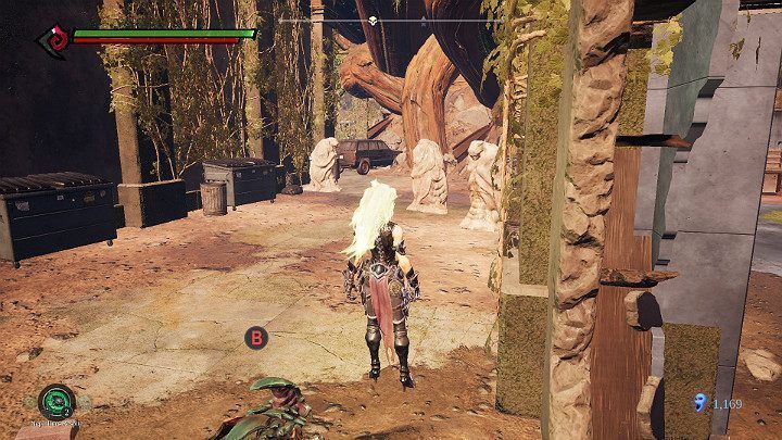 Wróć do budynku i idź przejściem z prawej strony - Schronienie cz.2 | Solucja do gry Darksiders 3 - Darksiders 3 - poradnik do gry